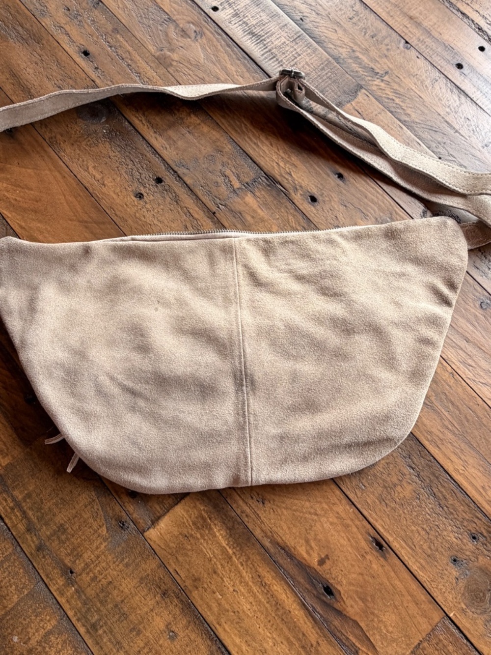 Free People Samara Suede Sling Bag Rock Salt Neutral Crossbody Belt Bag - Picture 6 of 10